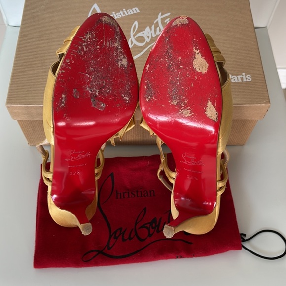 Christian Louboutin Pour Monsieur 120 Crepe Satin Heels - Picture 5 of 10